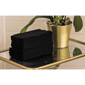 Scrummi Black Small Towel 20/40cm (50st) 